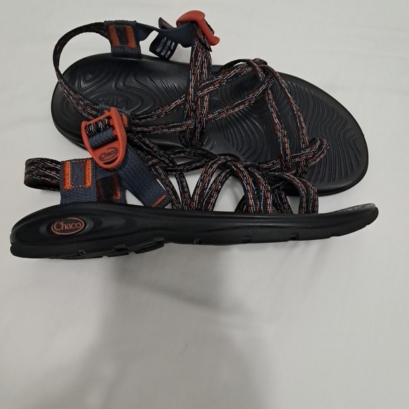 Chaco Black and Orange Strappy Sandals - Picture 11 of 11